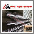 pvc-buisextrusietoepassing met conische dubbele schroefcilinder